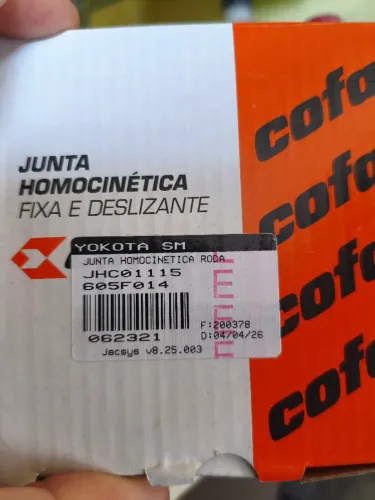 Homocinética Gol Voyage Saveiro 2019 em 20x20mm COFAPDiante