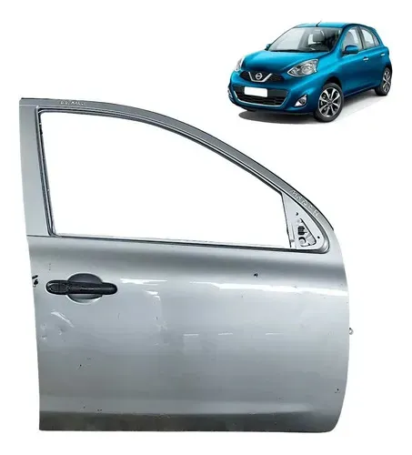 Porta Nissan March 2012 A 2020 Dianteira Direita Detalhe Dianteira Direita Cinza