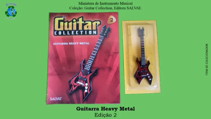 MINIATURAS, Guitar Collection, editora SALVAT, edições 2, 38 e 48, com Revista.