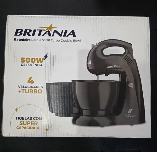 BATEDEIRA BRITANIA PEROLA 550P TURBO DOUBLE BOWL 220V