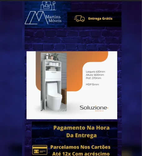 GRANDE PROMOÇÃO ARMÁRIO BANHEIRO SOLUZIONE ENTREGA GRATIS ACEITA CARTÃO