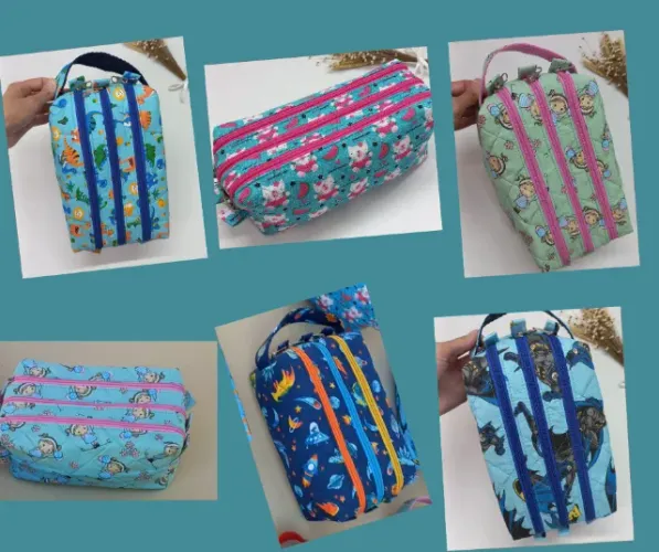 estojo Escolar Tripo 3 Compartimentos