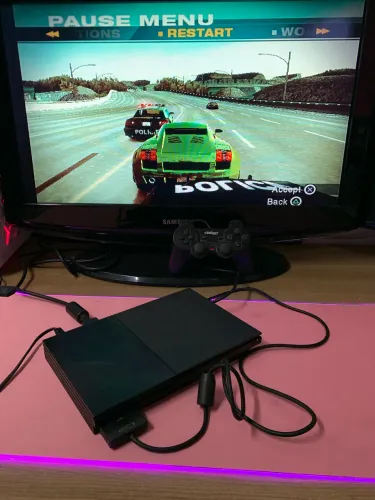 Playstation 2 destravado com leitor funcionando