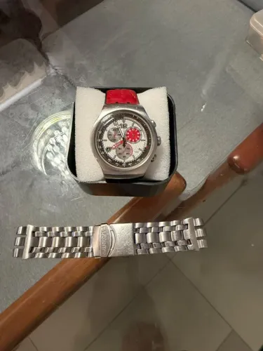 SWATCH PRATA duas pulseiras 