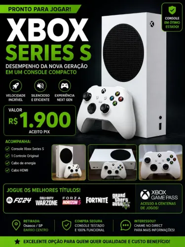Xbox Series S Muito Novo - R$1900