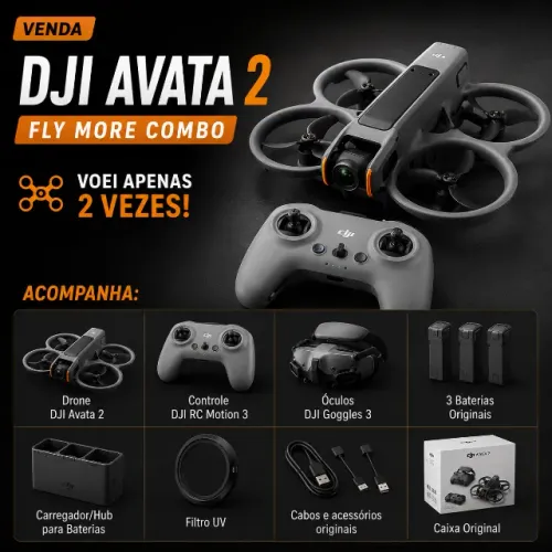 DJI Avata 2 Fly More Combo - Estado de Novo