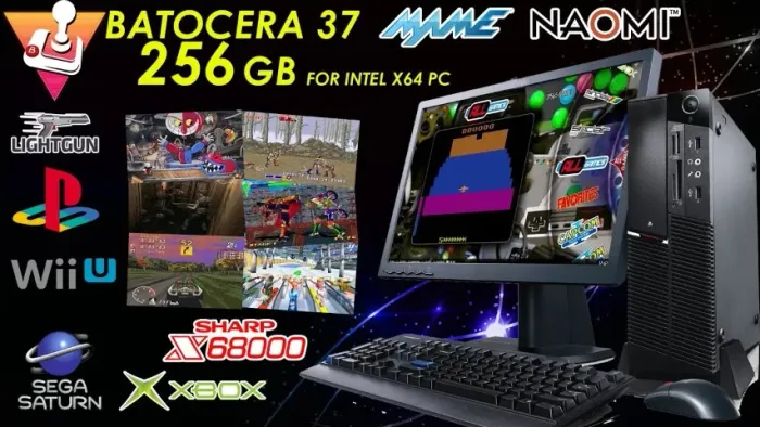 Batocera 256GB - Plataforma Retrô Plug & Play para PC e Notebook | uzimanu_importados