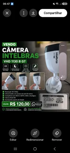 Câmera Intelbras VD1130