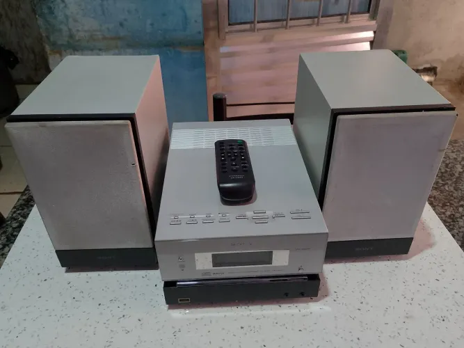 Micro HI-FI SYSTEM SONY/CD MP3/USB/AUX/completo/IMPECÁVEL!