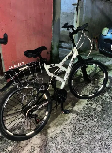 bicicleta de dupla suspensão aro 26