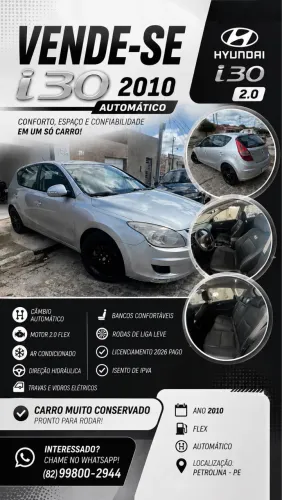 Hyundai I30 2.0 16V 145cv 5P Aut. 2010