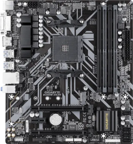 Gigabyte B450M DS3H (Revisão 1.x) DDR$ AMD