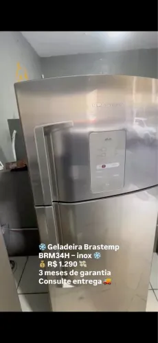 Geladeira e lava e seca