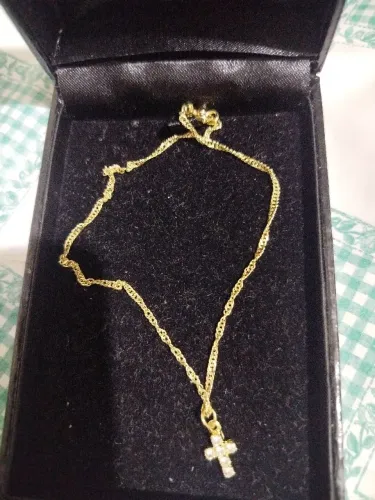 Vendo tornozeleira e pulseira banhadas a ouro 18 k