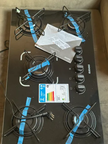 Fogão cooktop 5 bocas