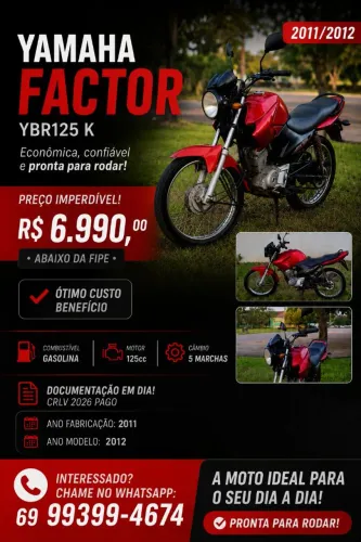 YAMAHA FACTOR YBR 125 K - 2011/2012