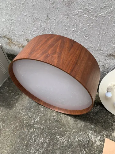Luminária Pendente Amadeirada