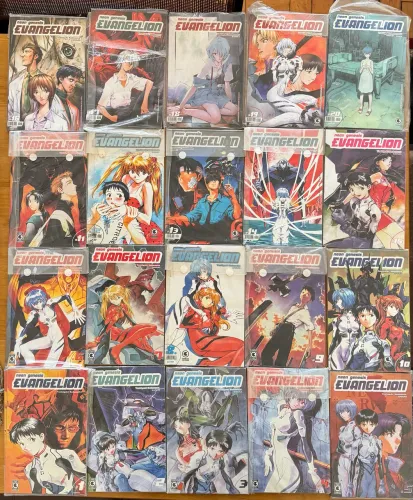 coleção mangás evangelion conrad capitulos 1 a 20