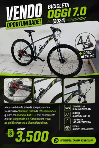 Vendo Bicicleta OGGI 7.0 (2024)