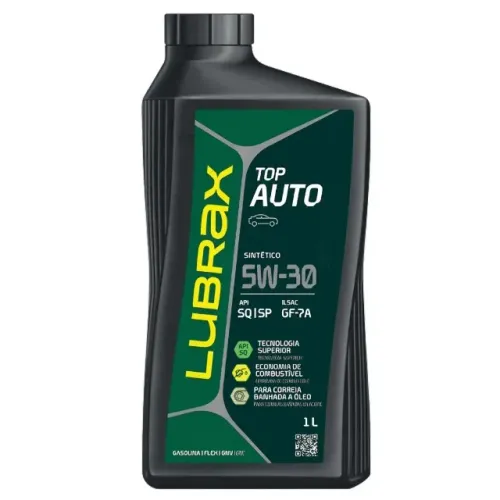 Óleo de Motor, Sintético, 5W30 Lubrax.