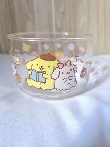 potinho de vidro pompompurin - sanrio original