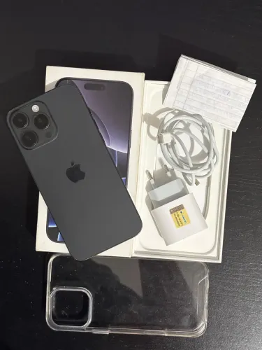 IPHONE 16 PRO MAX 512GB BLACK TITANIUM - Caixa e nota