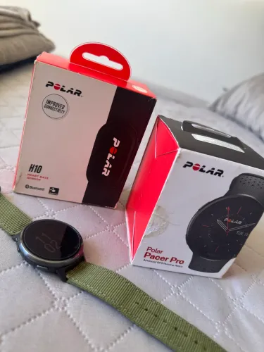 Relógio polar pacer pro + Cinta cardíaca polar H10