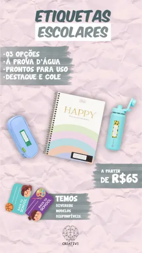 Etiquetas escolares 