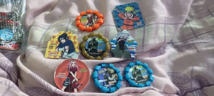 Tazos e Lançadores Naruto Shippuden Elma Chips