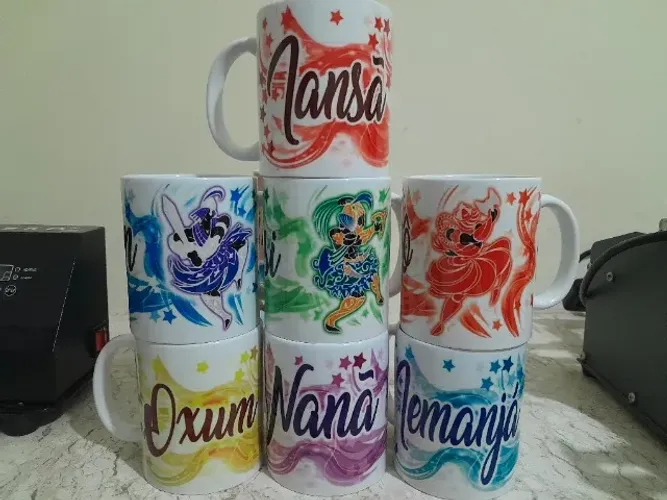 Kit de 10 Canecas Orixas