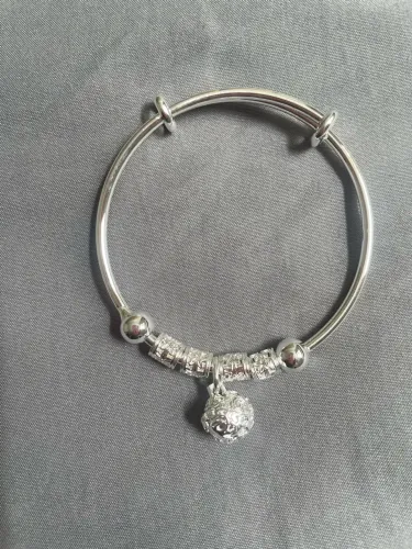 Pulseira banhada a prata 925