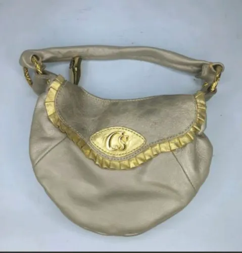 Bolsa de mão Carmen Steffens original dourada