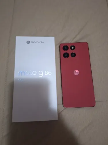 Motorola Moto G86, vermelho, 256gb, 1 semana de uso!!