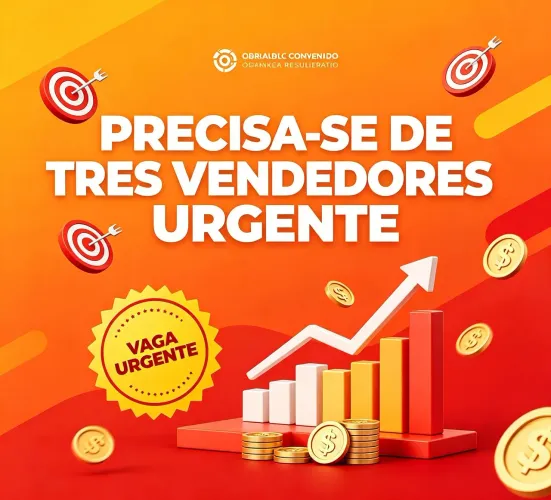Procuro 4 vendedores pago R$ 100 a diária chamem no chat