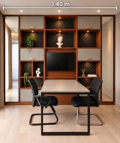 Escritório completo / home office - móveis de showroom