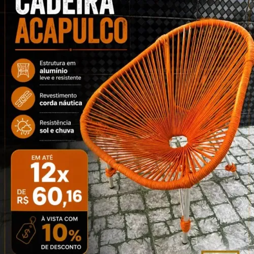 Cadeira Acapulco ( Corda Náutica )