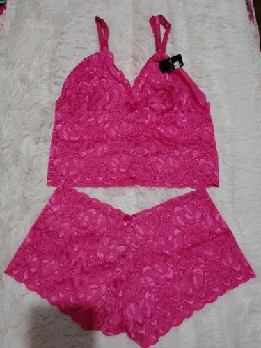 Conjunto de lingerie sem bojo Tam G Pink