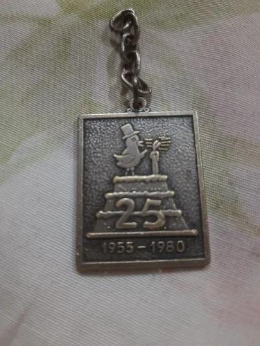 Raridade! Chaveiro 25 Anos "O Pinto" - Tradicional R. Pinto Mat. Elétrico RJ (1955-1980)