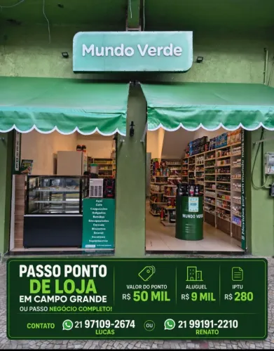 Passo ponto de loja centro campo grande 