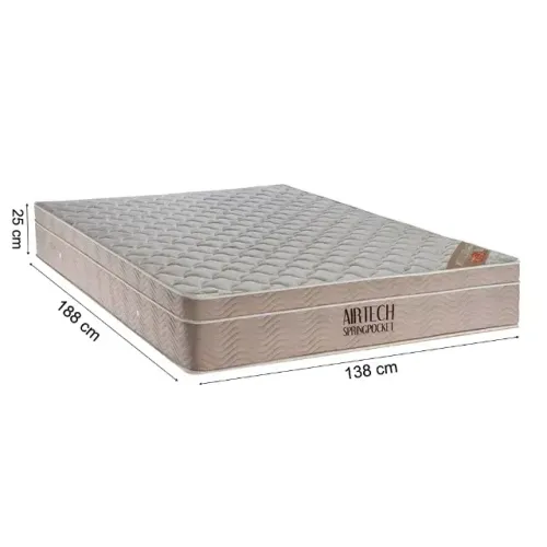 Colchão Airtech Spring Pocket Casal 138x188x25- Select Colchões.