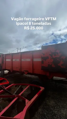 Vagão forrageiro Ipacol 8 toneladas