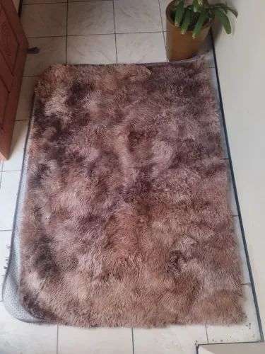 Tapete felpudo antiderrapante marrom