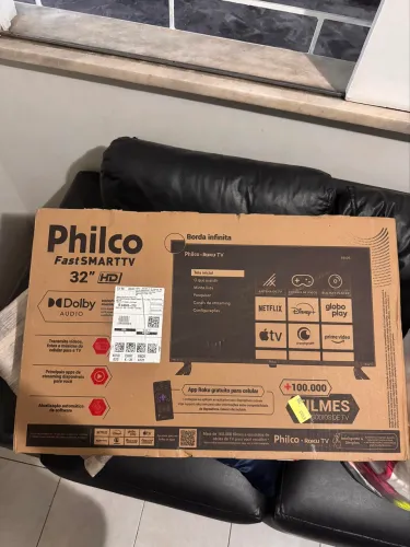 Smart TV 32? Philco PTV32K34RKGB Roku TV Led Dolby Audio