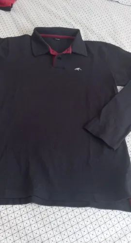 Camisa Polo Manga Longa. Tamanho 12. Marca Maresia