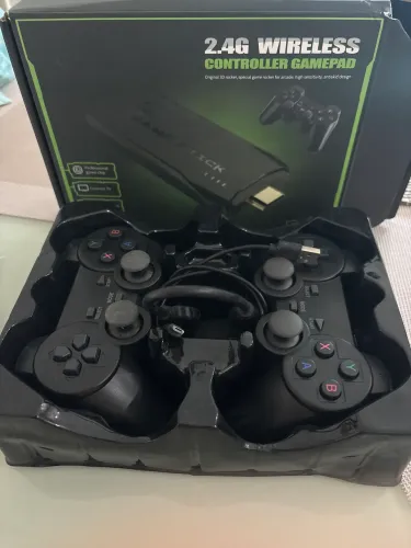 2.4G wireless controller gamepad semi novo na caixa chip game profissional 