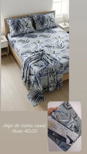 Jogo de cama casal 3 peças. Novo