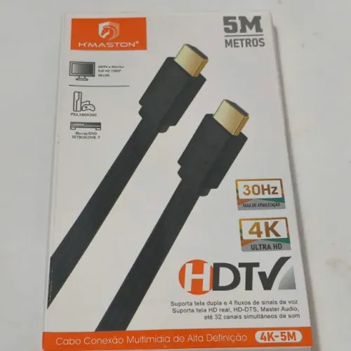 Cabo Hdmi 4K 5 metros + Faço Entrega