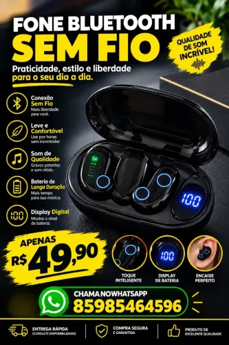 Fone De Ouvido Sem Vio Qualidade De Som, E Ótimo Preço