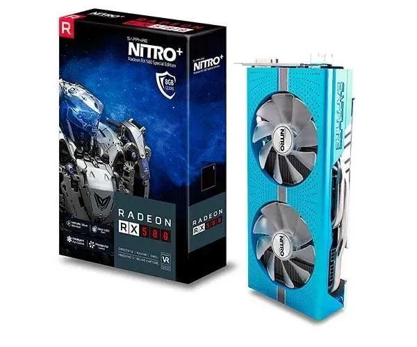 Placa de vídeo gráfica Sapphire Nitro + RX 590 RX580 8GB edição especial