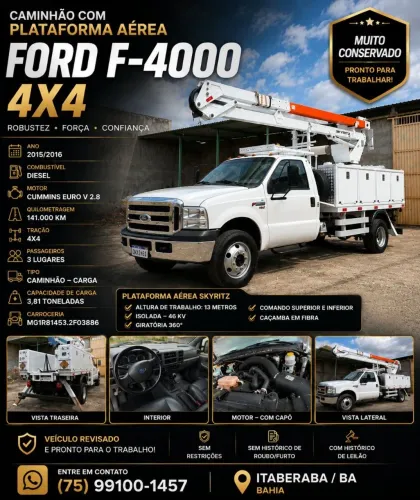 Ford F-4000 2.8 ISF Diesel 4X4 Manual 2016